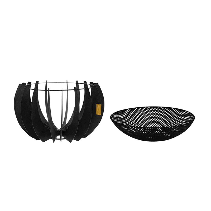 Solis Firebowl, H30 x W50cm, Black