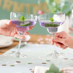 Image showing the Purismo Set of 2 Martini Glasses, 340ml, Clear product.
