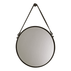 Image showing the Thymo Wall Mounted Mirror, D47cm, Black product.