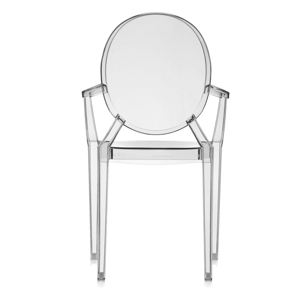 Louis Pair of armchairs, H93 x W54 x D55 cm, Smoke Grey