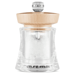 Image showing the Holborn Acrylic Salt Mill, 95mm, Natural Beech product.