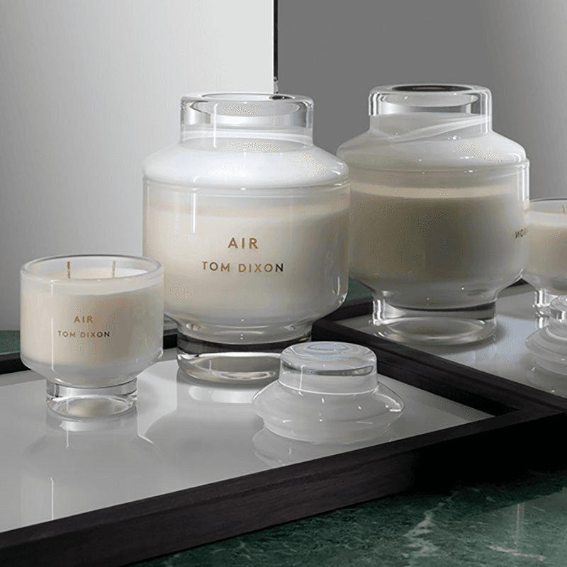 Elements Air Large candle, 24 x 16 x 16cm, White