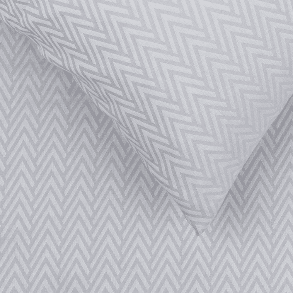 Herringbone Super King Duvet Cover, Grey