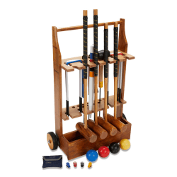 Image showing the Pro 4 Player Croquet Set with Trolley product.