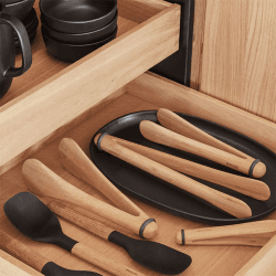 Image showing the Nordic Kitchen Charcuteries tongs, 16cm, Bamboo Wood product.