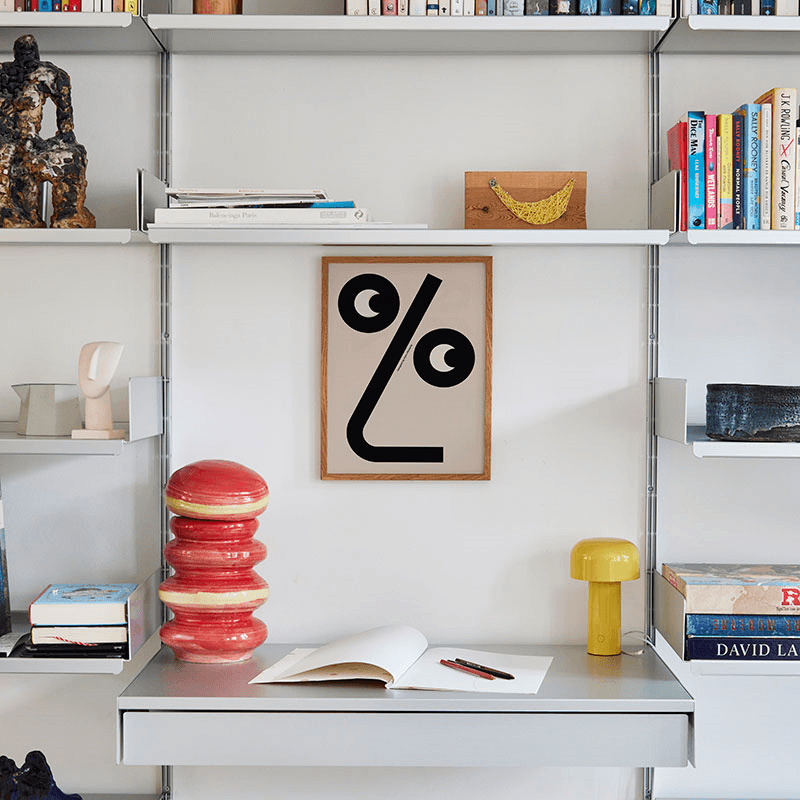 % Framed Print, 30 x 40cm, Black