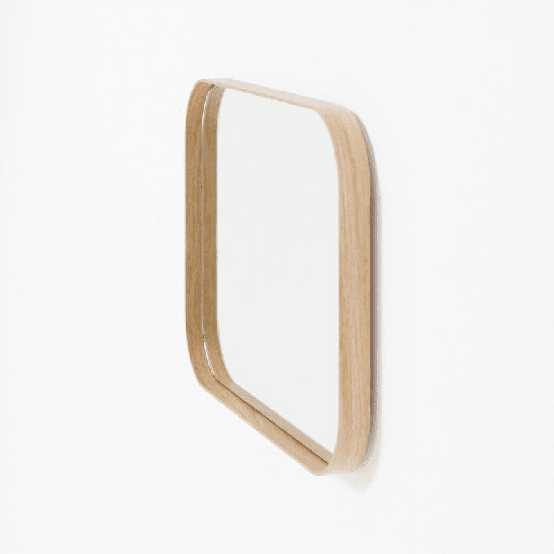 Outlook 55 Rectangular Wall Mirror, Oak