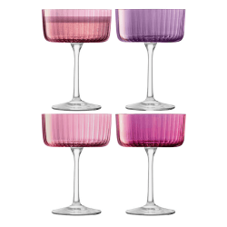 Image showing the Gems Set of 4 Champagne/Cocktail Glasses, 230ml, Garnet product.