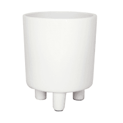 Image showing the Pisa Planter, H16 x W19 x D19cm, White product.