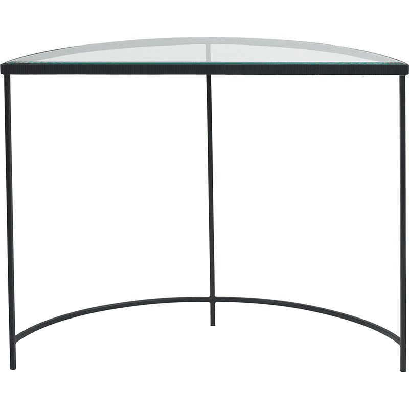 Marazzi Half Moon Console Table, Black
