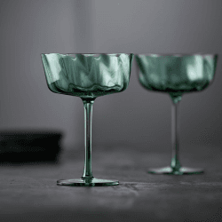 Image showing the Vienna Set of 4 Champagne Bowls, 300ml, Green product.