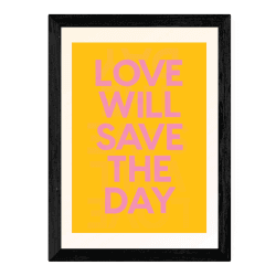 Image showing the Limbo and Ginger, Save The Day Framed Art Print, Yellow/Multi product.