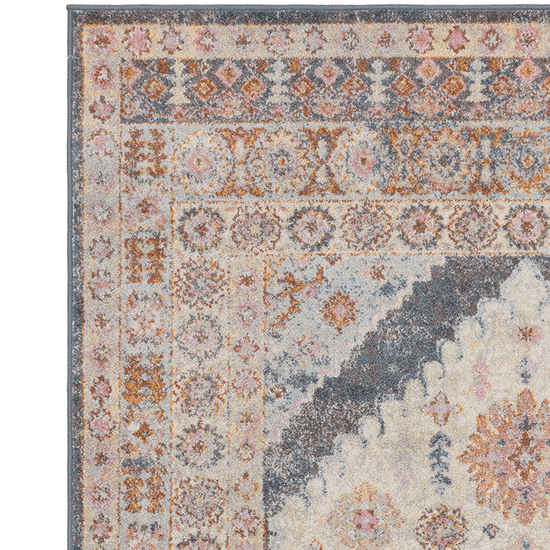 Flores fiza classic persian medallion rug, 200 x 290cm, Multi