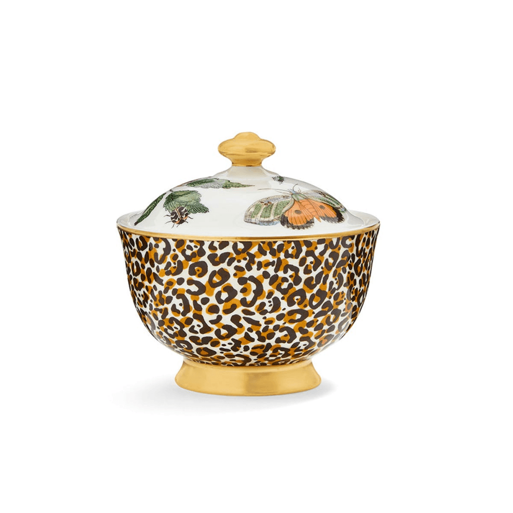 Creatures of Curiosity Covered Sugar Bowl, White
