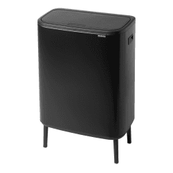 Image showing the Bo Hi touch bin, 60 litre, Matt Black product.