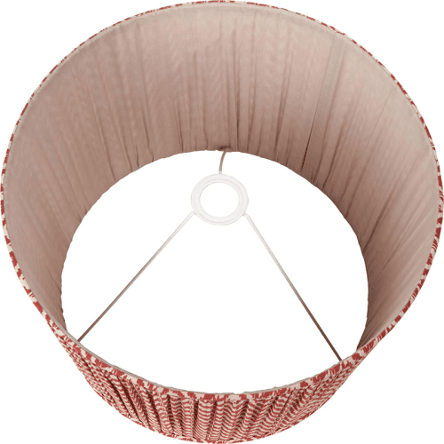 Vienna Chevron Pleated Lampshade, 30cm, Red