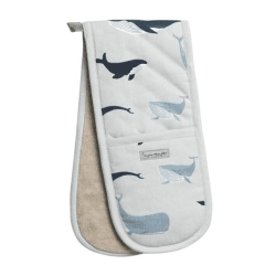 Image showing the Whales Double Oven Glove product.