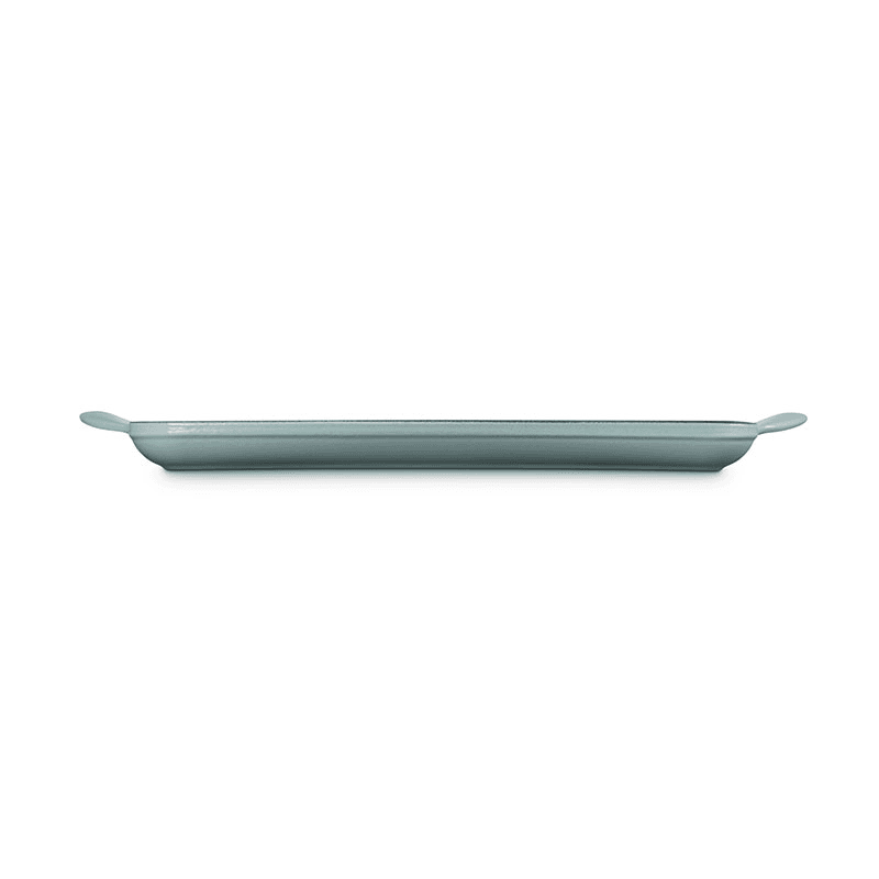 Cast Iron Rectangular Grill, 32cm, Sea Salt
