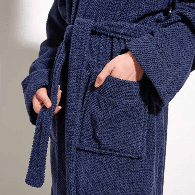 Brixton Bath Robe, Small, Midnight Blue