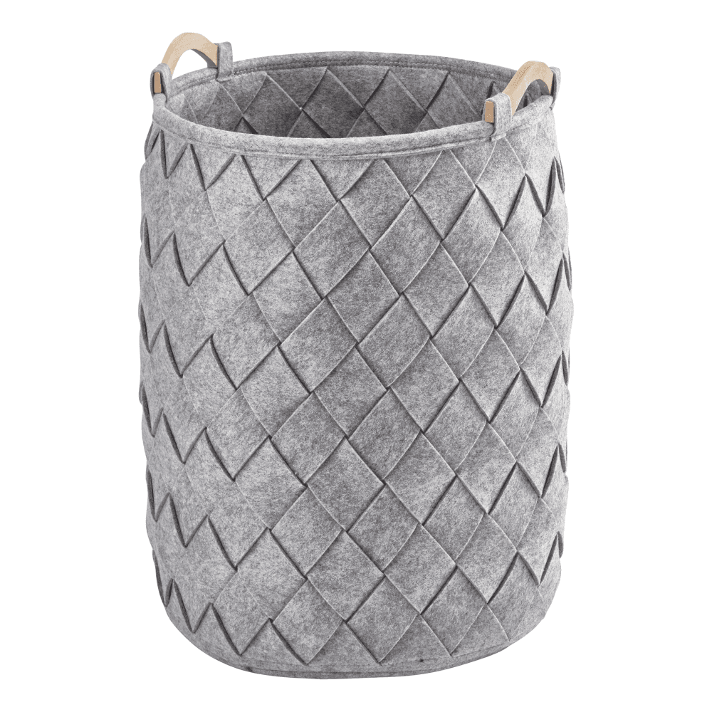 Amy Laundry basket, 40 x 60cm, silver