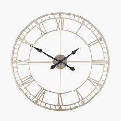 Image showing the Skeleton Clock, D80cm, Antique Gold product.