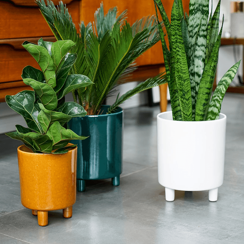 Pisa Planter, H20 x W24 x D24cm, White