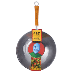 Image showing the Classic Stainless Carbon Steel Wok, 32cm product.
