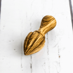 Image showing the Traditional Olive Wood Lemon Squeezer - 15cm product.