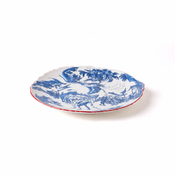 Image showing the Diesel Living Classic on Acid Dinner Plate, D28cm, Blu Chinoiserie product.
