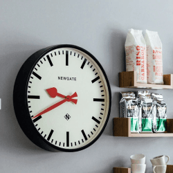 Image showing the Putney Wall clock, Dia45cm, Black Metal product.