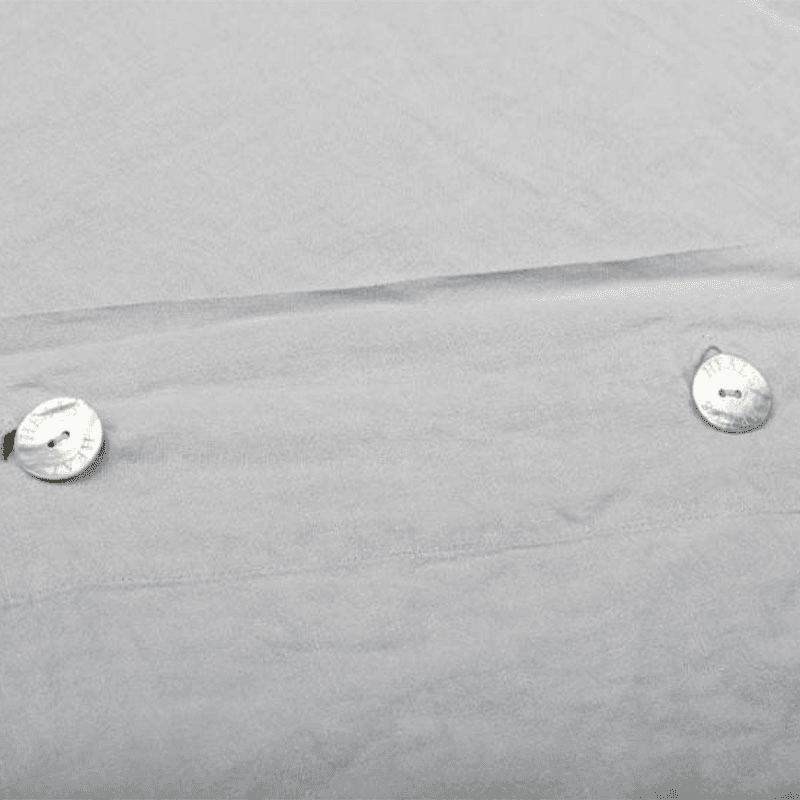Washed Linen Double Duvet Cover, Grey