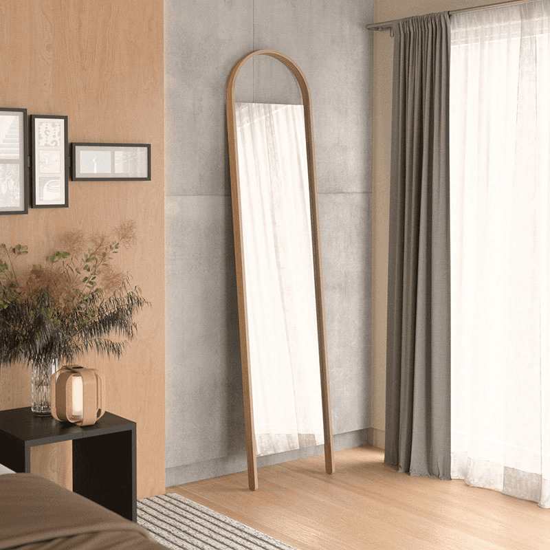 Bellwood Leaning Mirror, 45 x 196cm, Natural
