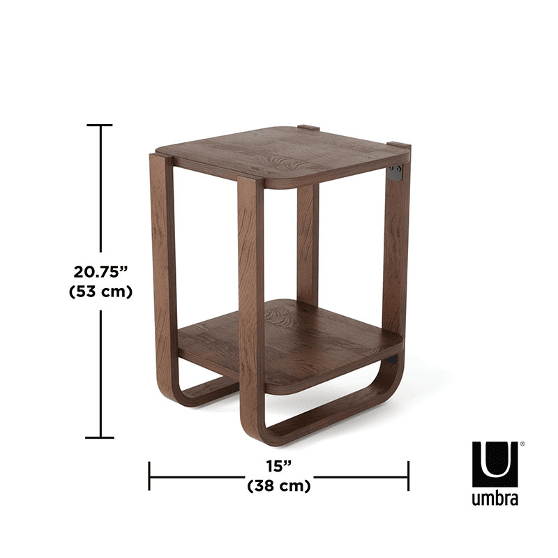 Bellwood Side Table, Aged Walnut