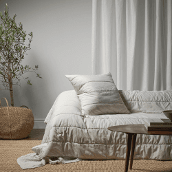 Image showing the The cotton quilt, 230 x 240cm, Clay product.