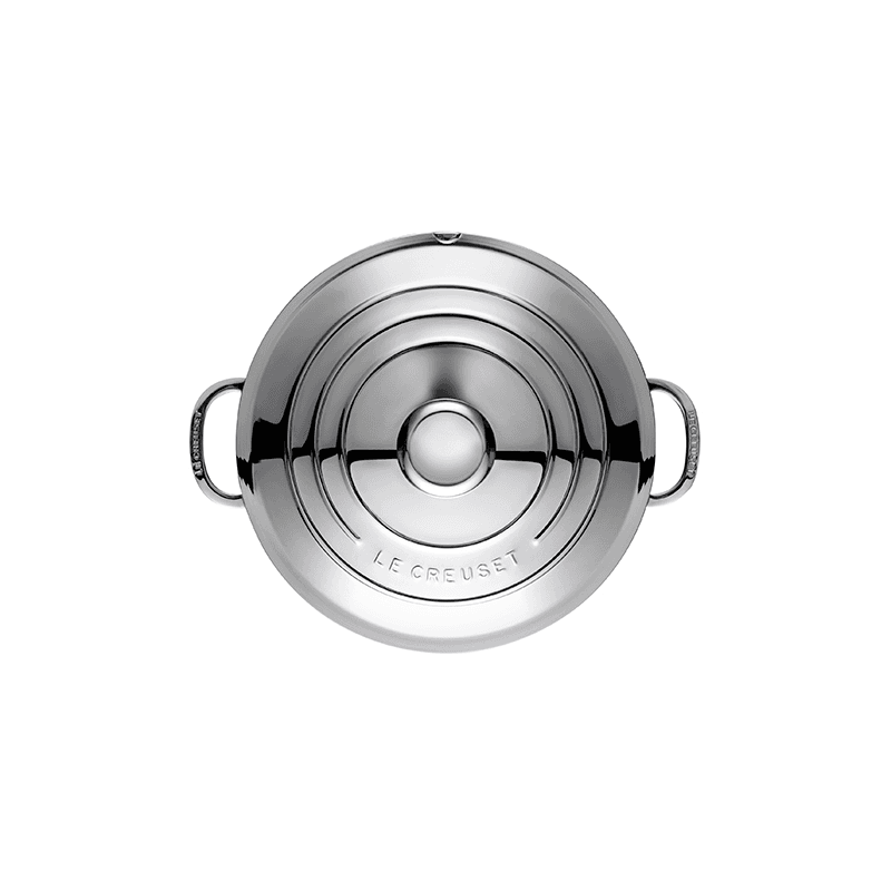 Signature Uncoated Casserole with lid, 24cm, Stainless Steel