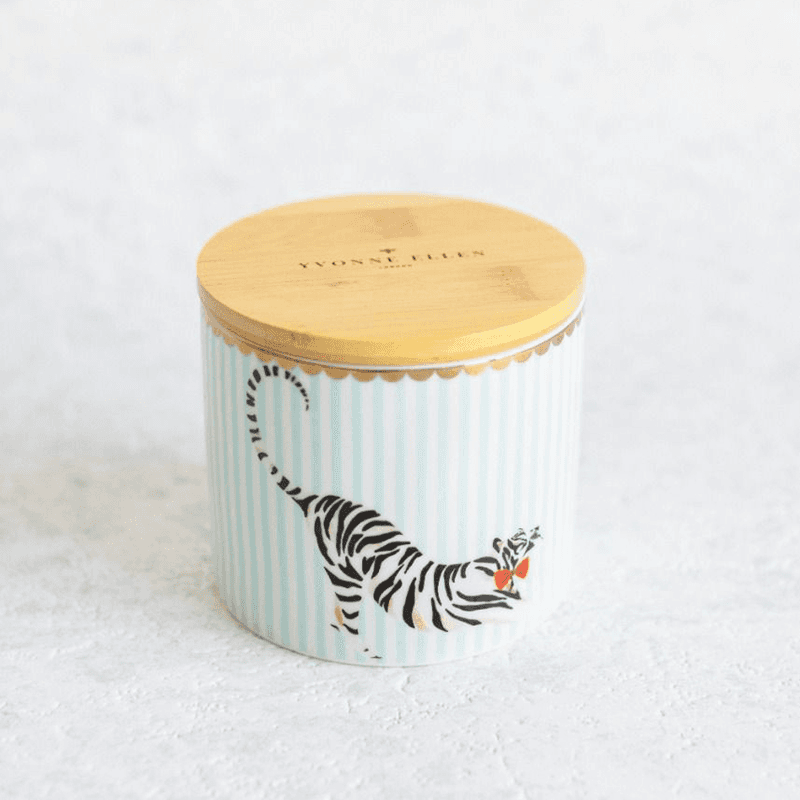 Tiger Small Storage Jar, H10cm, Pastel
