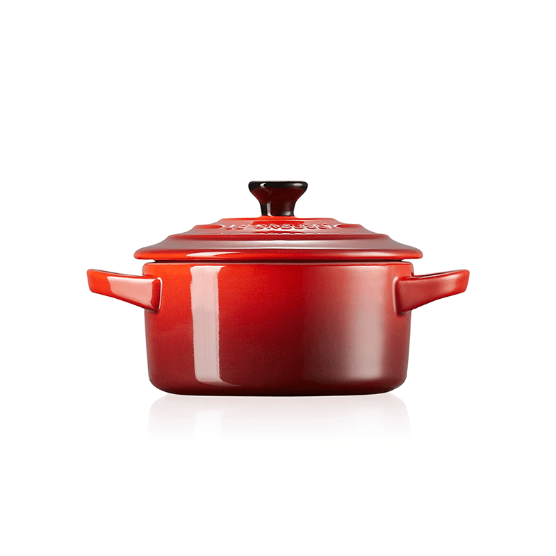 Stoneware Petite round casserole, 10cm, Cerise