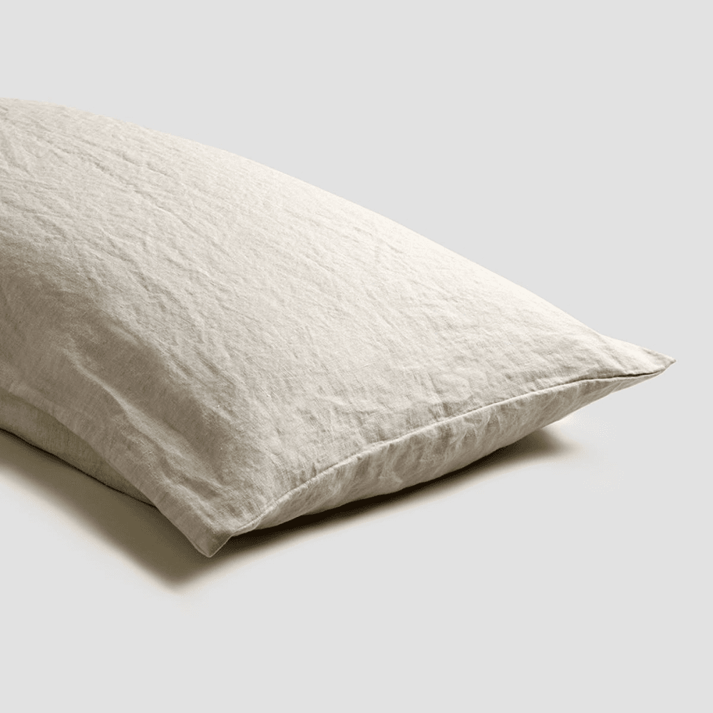 Pair of Super King Pillowcases, 50 x 90cm, Oatmeal
