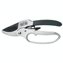 Image showing the Professional Ratchet Pruner, Silver/Black/Green product.