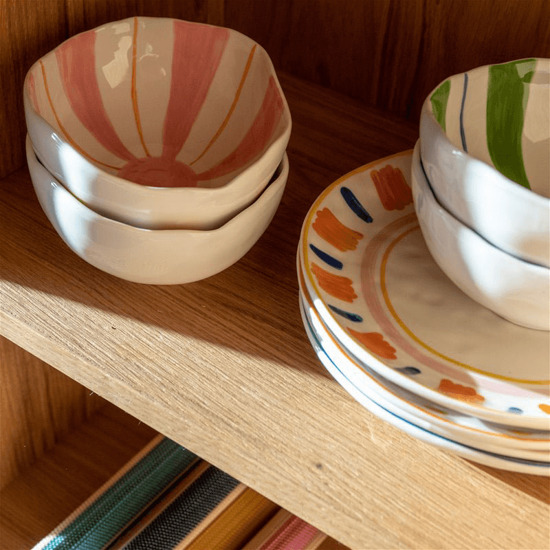 Ray set of 2 bowls, 13 x 16.5, pink
