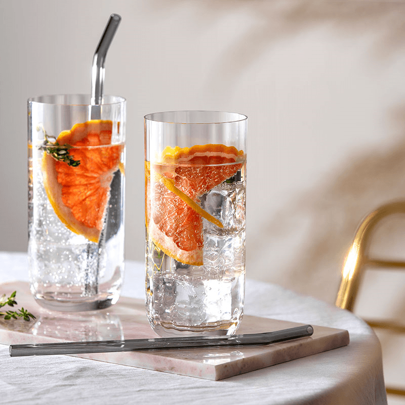 Rose Garden Tumbler Set of 4, 300ml, Clear
