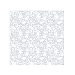 Image showing the Floral Set of 6 Placemats, D29cm, Grey product.