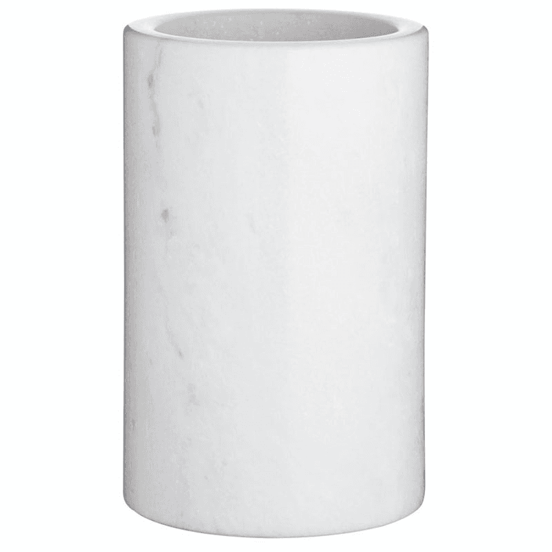 Marble Wine Cooler, H19, White