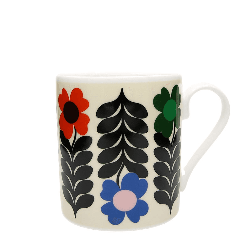 Frances Collet Flower Latte Mug, 275ml, Multicolour