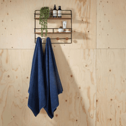 Image showing the Brixton Bath Towel, Midnight product.