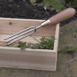 Image showing the Hand Weeder, Silver/Brown product.