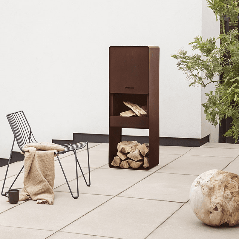 FireBox FireBox Wood Burner, 42.8 x 125.5cm, Brown