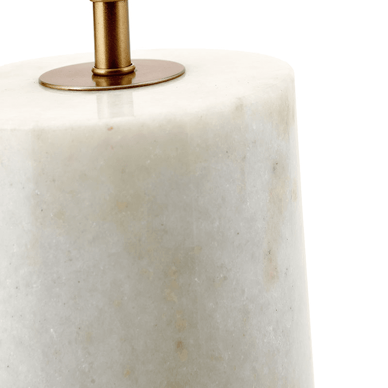 Kiorini Table Lamp Base, H35cm, White Marble