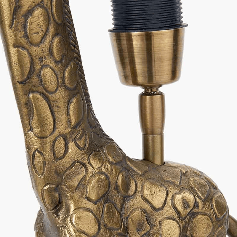 Savanna Giraffe Lamp Base, H56.5cm, Antique Brass