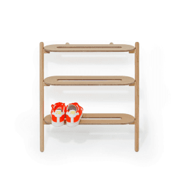 Image showing the Heel Shoe tidy, H72 x W66 x D32cm, Natural product.